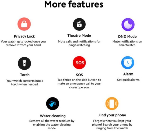 REDMI Watch 3 Active Bluetooth Calling 1.83" Screen, Upto 12 Days Battery Life Smartwatch  (Charcoal Black Strap, Free Size) - Image 2