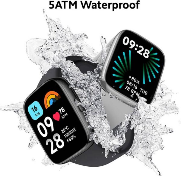 REDMI Watch 3 Active Bluetooth Calling 1.83" Screen, Upto 12 Days Battery Life Smartwatch  (Charcoal Black Strap, Free Size) - Image 3