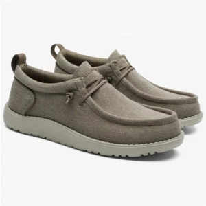 Itazero Spring/Summer Breathable Canvas Casual Sneakers for Men – Anti-Slip Lightweight Shoes