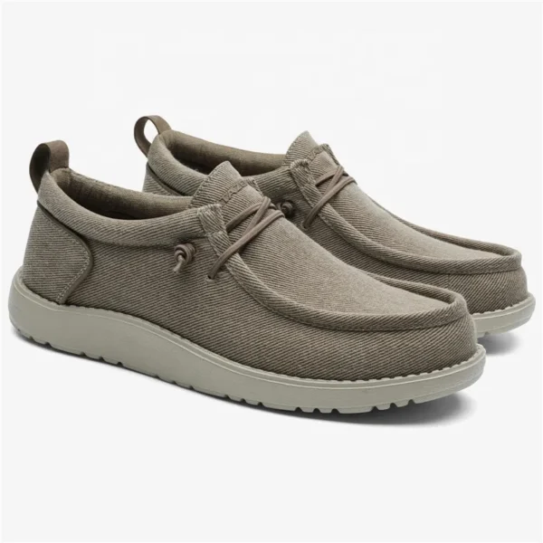 Itazero Spring/Summer Breathable Canvas Casual Sneakers for Men – Anti-Slip Lightweight Shoes - Image 3