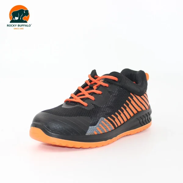 Rocky Buffalo Orange & Black Sport‑Style Steel‑Toe Safety Shoe with PU/PU Outsole - Image 6