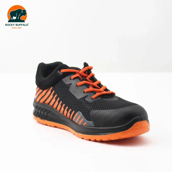 Rocky Buffalo Orange & Black Sport‑Style Steel‑Toe Safety Shoe with PU/PU Outsole - Image 5