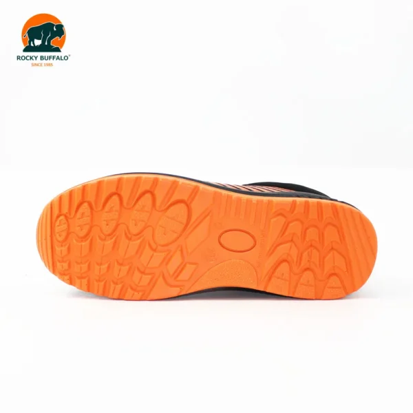 Rocky Buffalo Orange & Black Sport‑Style Steel‑Toe Safety Shoe with PU/PU Outsole - Image 4
