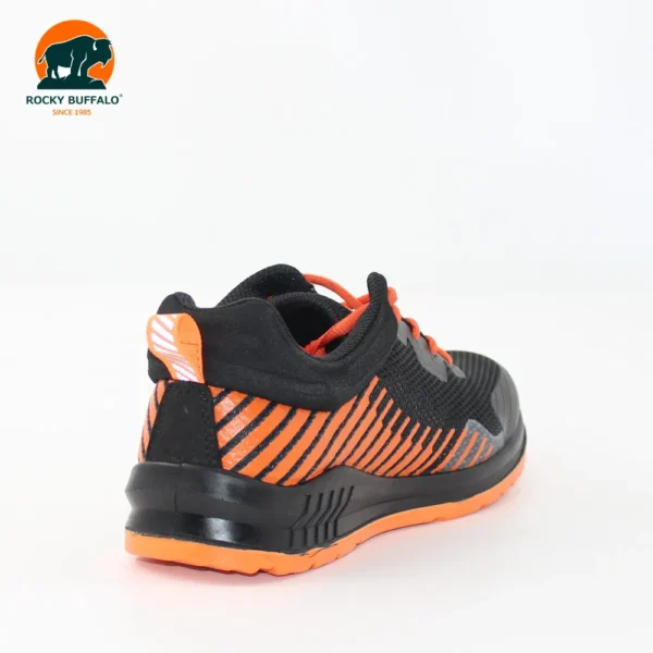 Rocky Buffalo Orange & Black Sport‑Style Steel‑Toe Safety Shoe with PU/PU Outsole - Image 3