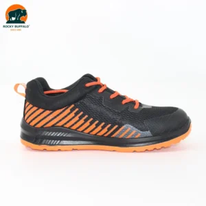 Rocky Buffalo Orange & Black Sport‑Style Steel‑Toe Safety Shoe with PU/PU Outsole