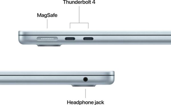 Apple MacBook Air Apple M4 - (16 GB/256 GB SSD/macOS Sequoia) MC6T4HN/A  (13.6 inch, Sky Blue, 1.24 kg) - Image 5