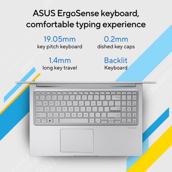 ASUS Vivobook 15, with Backlit Keyboard, Intel Core i5 12th Gen 1235U - Image 4