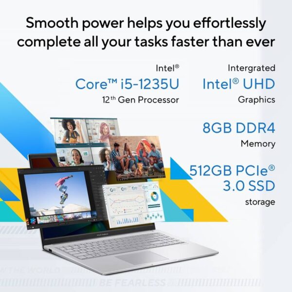 ASUS Vivobook 15, with Backlit Keyboard, Intel Core i5 12th Gen 1235U - Image 7